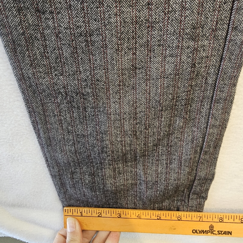 Standard Cloth Gray Pinstripe Trousers Size 34 - Picture 4 of 12
